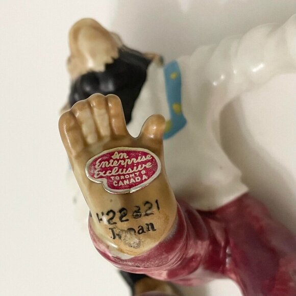 Vtg Enterprise Curling Stone Sport Chimp Chimpanzee Monkey Japan Figurine Chips - Picture 16 of 16